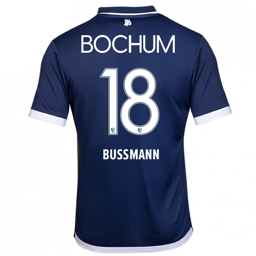 Danxen Kinder Benjamin Bußmann #18 Marineblau Weiß Heimtrikot Trikot 2025/26 T-Shirt Schweiz