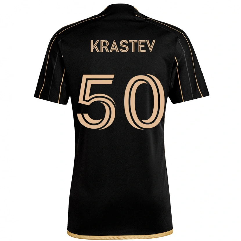 Danxen Kinder Filip Krastev #50 Weiß Braun Heimtrikot Trikot 2025/26 T-Shirt Schweiz