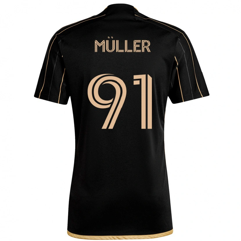 Danxen Kinder Luis Müller #91 Weiß Braun Heimtrikot Trikot 2025/26 T-Shirt Schweiz