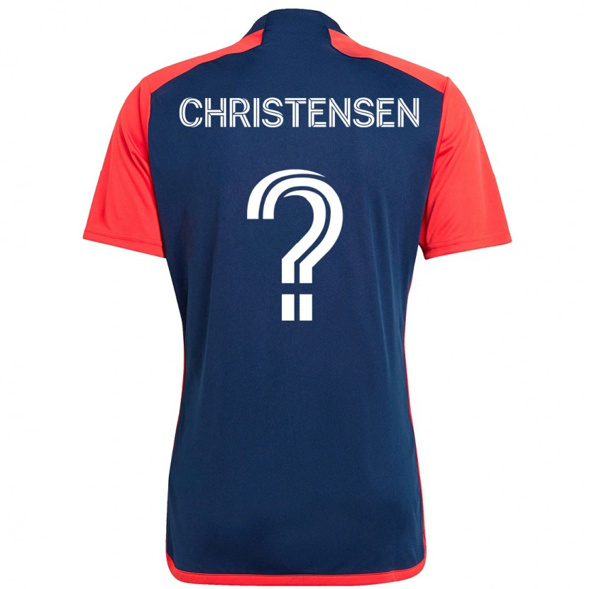 Danxen Kinder Kevin Christensen #0 Weiß Blau Heimtrikot Trikot 2025/26 T-Shirt Schweiz