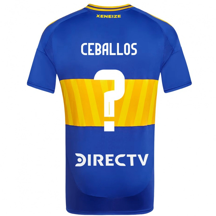 Danxen Kinder Julián Ceballos #0 Weiß Blau Heimtrikot Trikot 2025/26 T-Shirt Schweiz