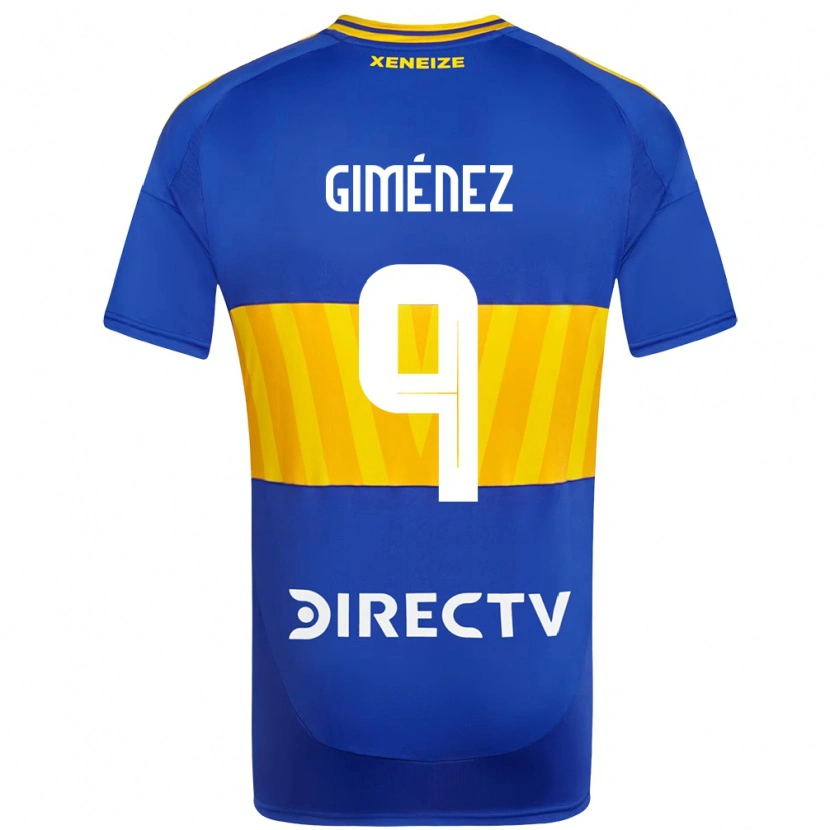 Danxen Kinder Milton Giménez #9 Weiß Blau Heimtrikot Trikot 2025/26 T-Shirt Schweiz