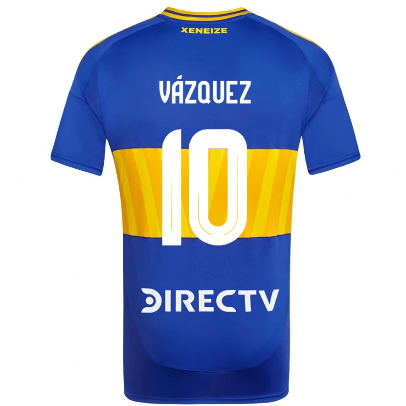 Danxen Kinder Lucas Vázquez #10 Weiß Blau Heimtrikot Trikot 2025/26 T-Shirt Schweiz