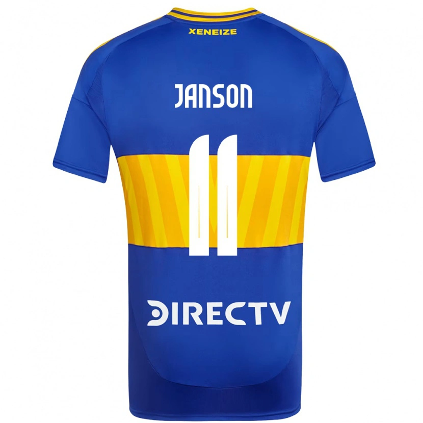 Danxen Kinder Lucas Janson #11 Weiß Blau Heimtrikot Trikot 2025/26 T-Shirt Schweiz