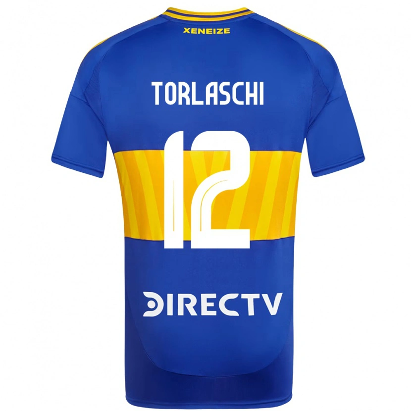 Danxen Kinder Lucas Torlaschi #12 Weiß Blau Heimtrikot Trikot 2025/26 T-Shirt Schweiz