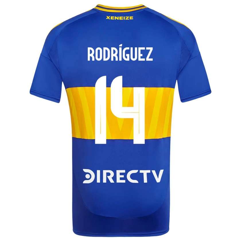 Danxen Kinder Isaías Rodríguez #14 Weiß Blau Heimtrikot Trikot 2025/26 T-Shirt Schweiz