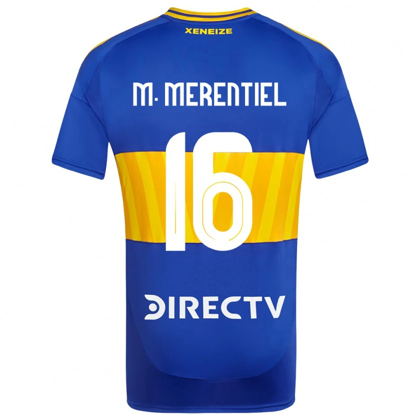 Danxen Kinder Miguel Merentiel #16 Weiß Blau Heimtrikot Trikot 2025/26 T-Shirt Schweiz