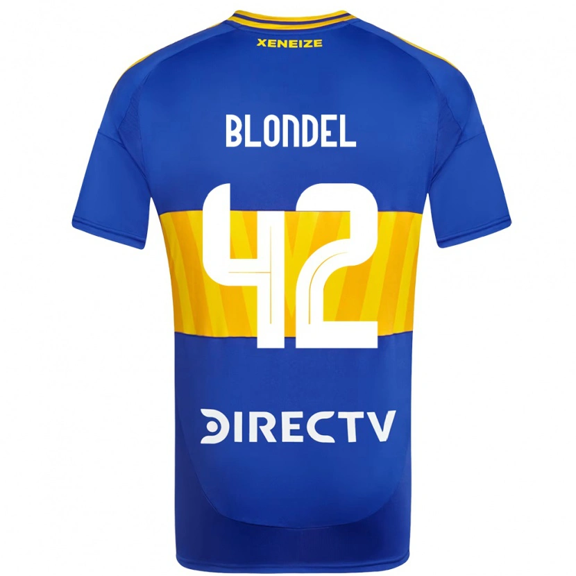 Danxen Kinder Lucas Blondel #42 Weiß Blau Heimtrikot Trikot 2025/26 T-Shirt Schweiz