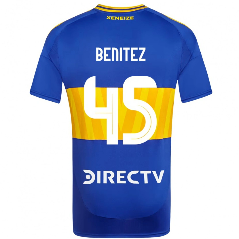 Danxen Kinder Mauricio Benitez #45 Weiß Blau Heimtrikot Trikot 2025/26 T-Shirt Schweiz