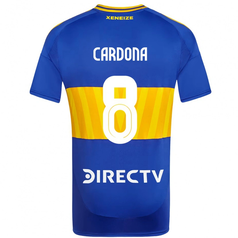 Danxen Kinder Edwin Cardona #8 Weiß Blau Heimtrikot Trikot 2025/26 T-Shirt Schweiz