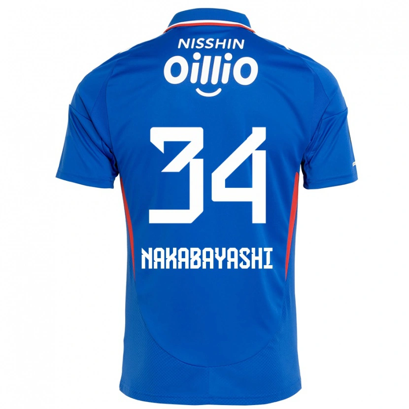 Danxen Kinder Hirotsugu Nakabayashi #34 Weiß Königsblau Heimtrikot Trikot 2025/26 T-Shirt Schweiz