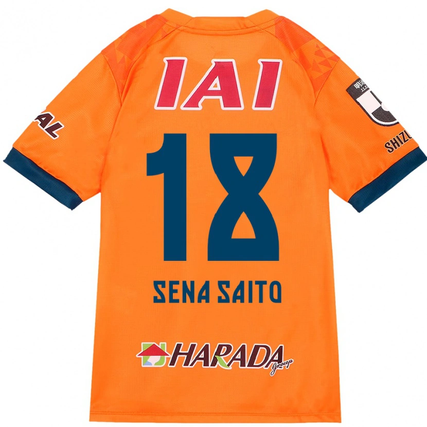 Danxen Kinder Sena Saito #18 Weiß Königsblau Heimtrikot Trikot 2025/26 T-Shirt Schweiz