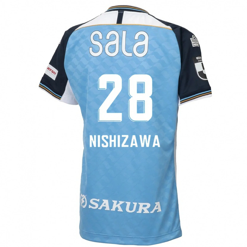 Danxen Kinder Tsubasa Nishizawa #28 Weiß Schwarz Heimtrikot Trikot 2025/26 T-Shirt Schweiz