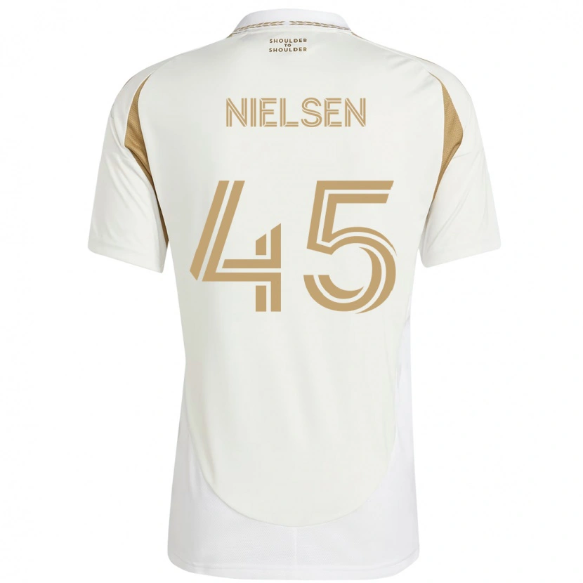 Danxen Kinder Kenny Nielsen #45 Schwarz Braun Auswärtstrikot Trikot 2025/26 T-Shirt Schweiz