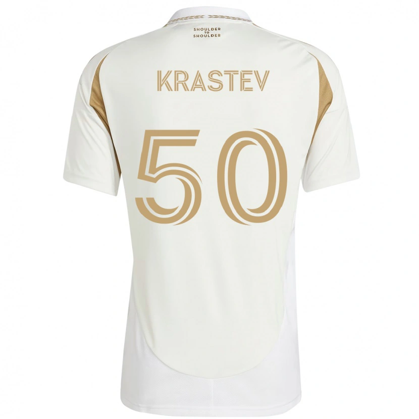 Danxen Kinder Filip Krastev #50 Schwarz Braun Auswärtstrikot Trikot 2025/26 T-Shirt Schweiz