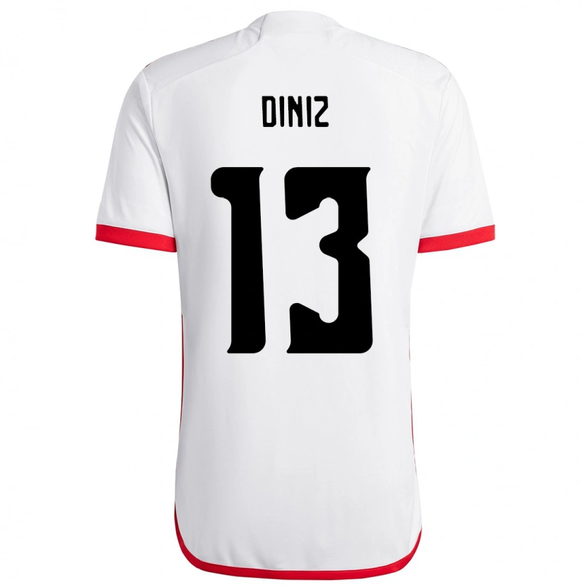 Danxen Kinder Renata Diniz #13 Rot Schwarz Auswärtstrikot Trikot 2025/26 T-Shirt Schweiz