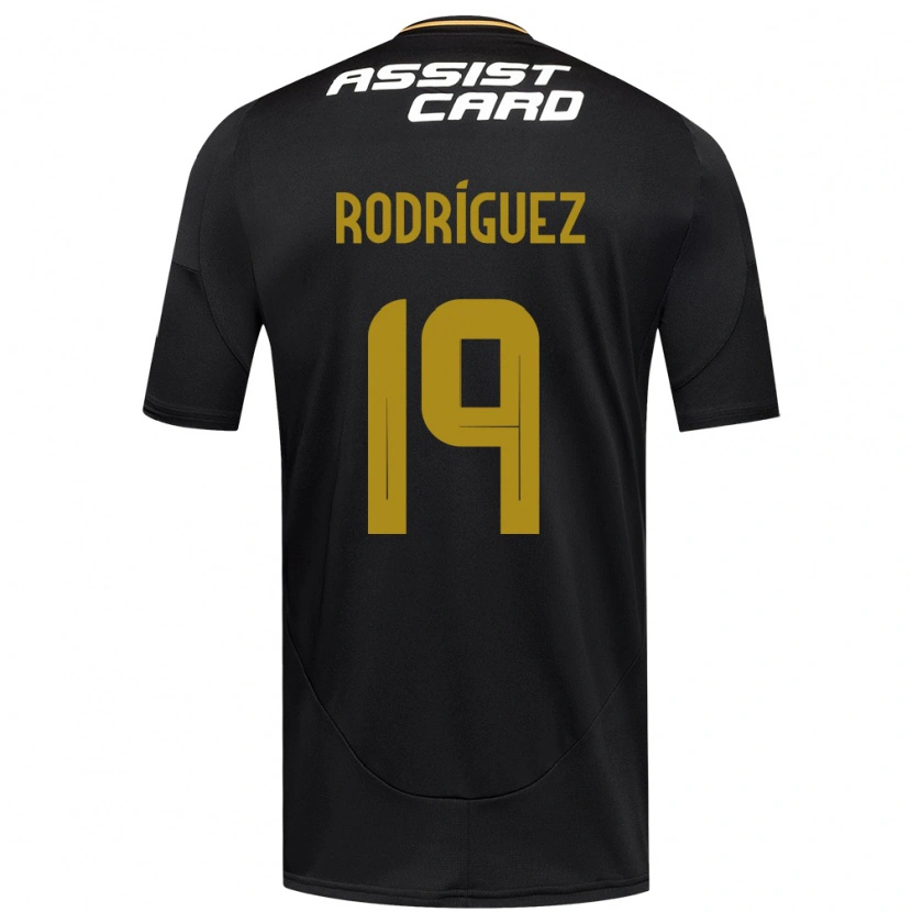 Danxen Kinder Salomón Rodríguez #19 Schwarz Weiß Gelb Auswärtstrikot Trikot 2025/26 T-Shirt Schweiz