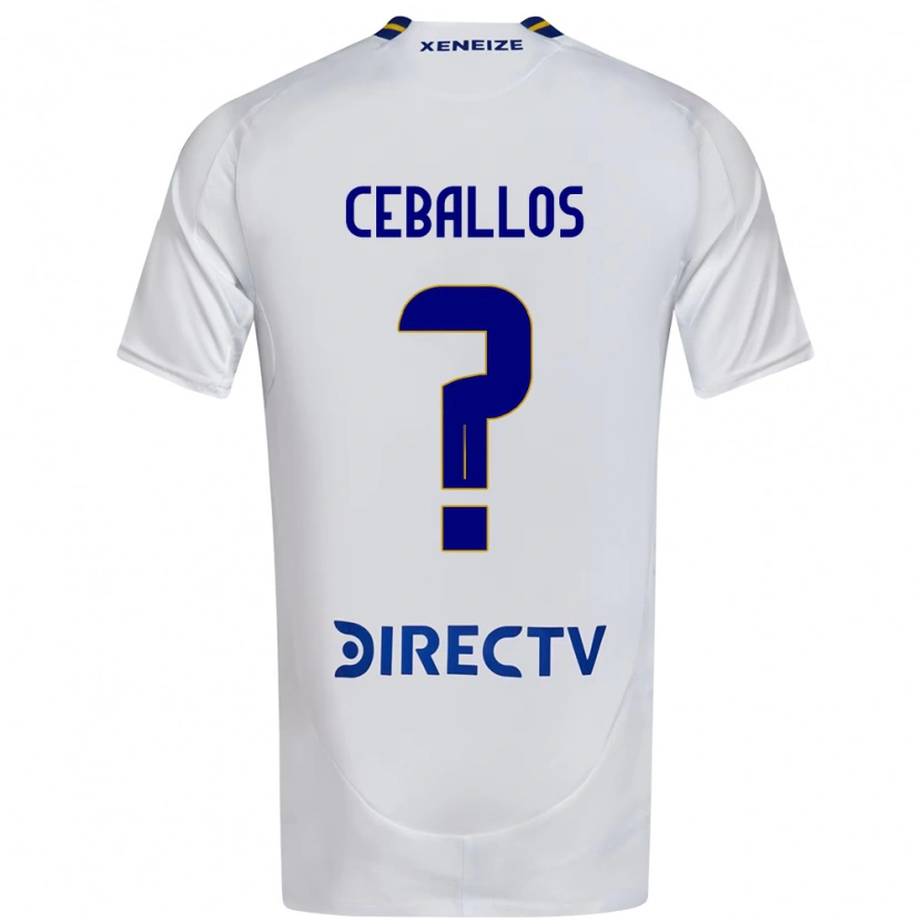 Danxen Kinder Julián Ceballos #0 Königsblau Gelb Auswärtstrikot Trikot 2025/26 T-Shirt Schweiz