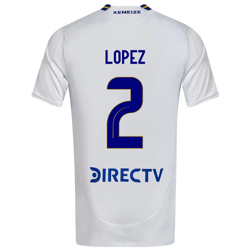 Danxen Kinder Lisandro Lopez #2 Königsblau Gelb Auswärtstrikot Trikot 2025/26 T-Shirt Schweiz