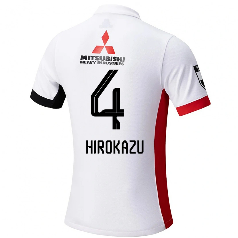 Danxen Kinder Hirokazu Ishihara #4 Rot Weiß Auswärtstrikot Trikot 2025/26 T-Shirt Schweiz