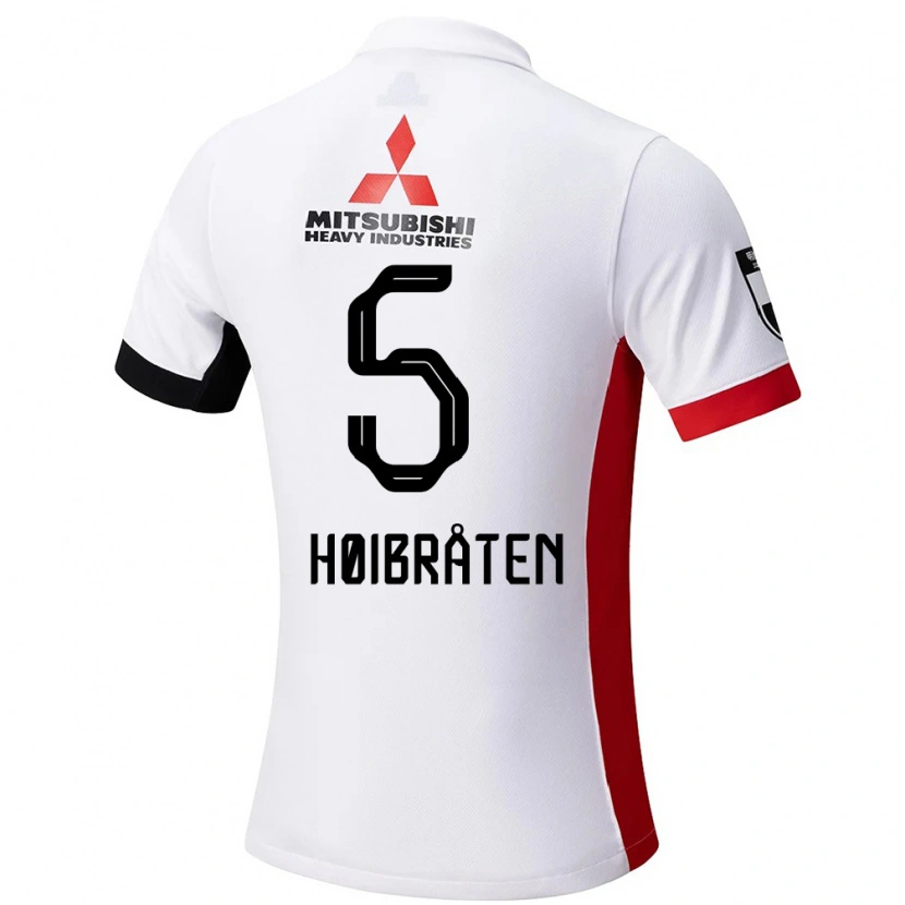 Danxen Kinder Marius Høibråten #5 Rot Weiß Auswärtstrikot Trikot 2025/26 T-Shirt Schweiz