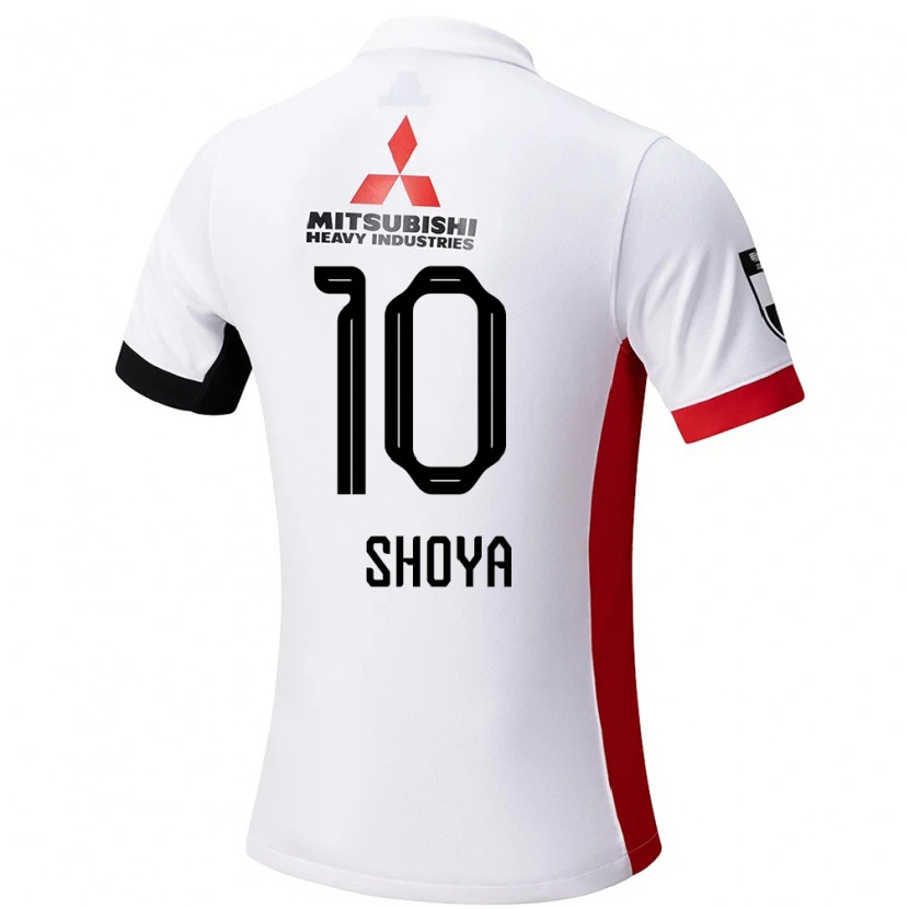 Danxen Kinder Shoya Nakajima #10 Rot Weiß Auswärtstrikot Trikot 2025/26 T-Shirt Schweiz