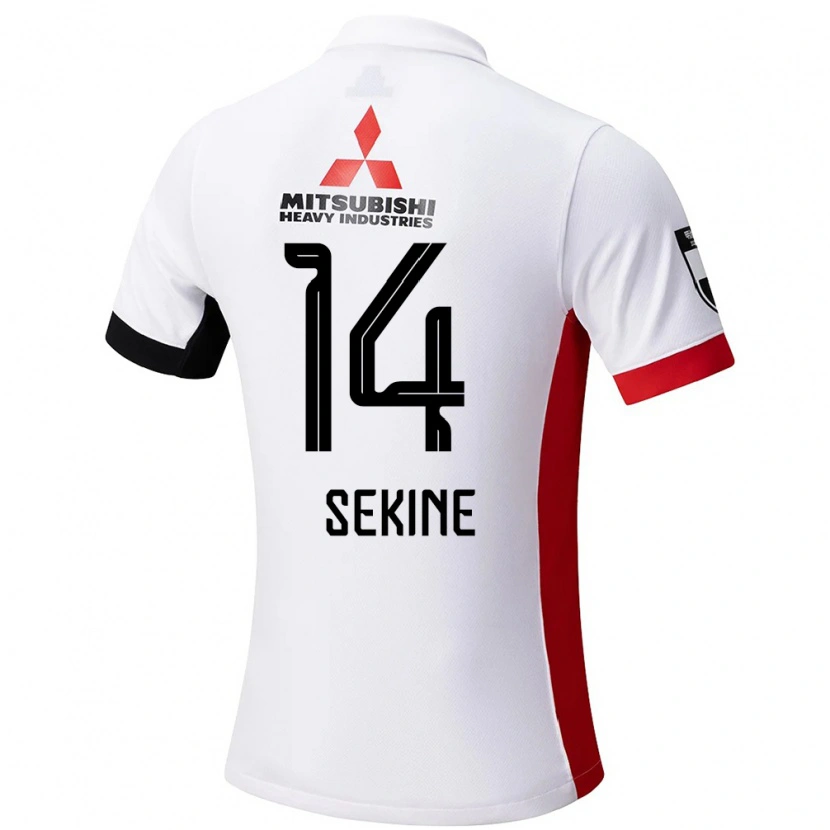 Danxen Kinder Takahiro Sekine #14 Rot Weiß Auswärtstrikot Trikot 2025/26 T-Shirt Schweiz