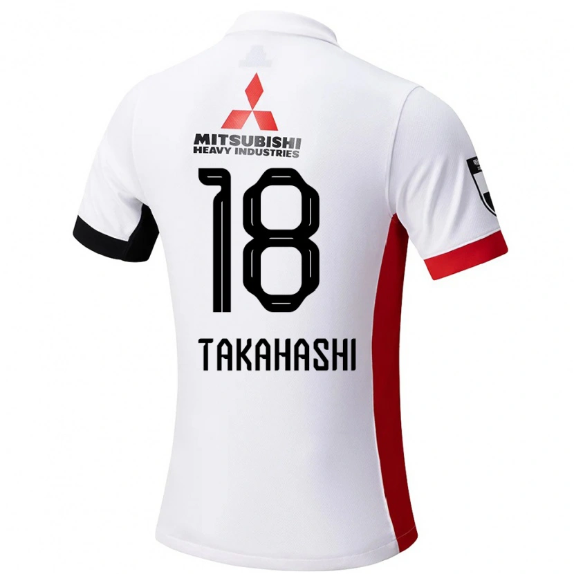 Danxen Kinder Toshiki Takahashi #18 Rot Weiß Auswärtstrikot Trikot 2025/26 T-Shirt Schweiz