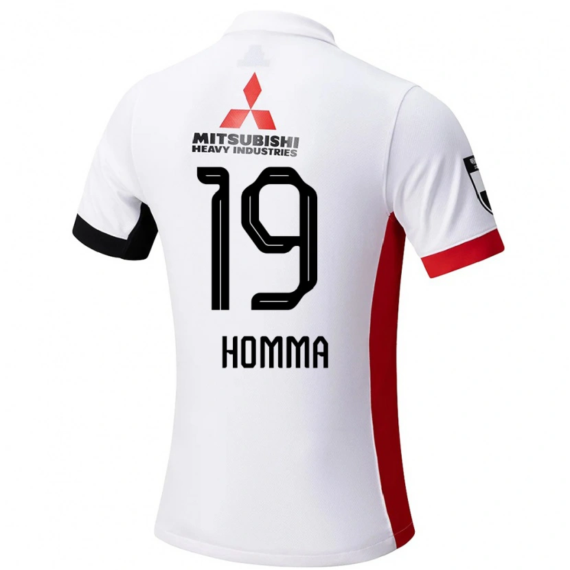 Danxen Kinder Shion Homma #19 Rot Weiß Auswärtstrikot Trikot 2025/26 T-Shirt Schweiz