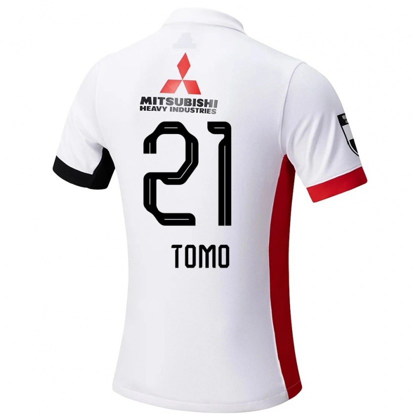 Danxen Kinder Tomoaki Okubo #21 Rot Weiß Auswärtstrikot Trikot 2025/26 T-Shirt Schweiz