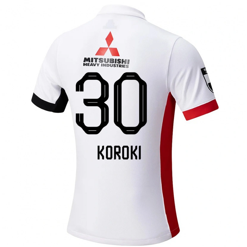 Danxen Kinder Shinzo Koroki #30 Rot Weiß Auswärtstrikot Trikot 2025/26 T-Shirt Schweiz