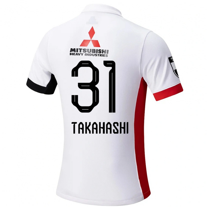 Danxen Kinder Atsuro Takahashi #31 Rot Weiß Auswärtstrikot Trikot 2025/26 T-Shirt Schweiz