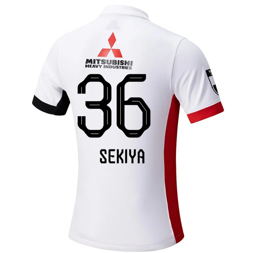 Danxen Kinder Hikaru Sekiya #36 Rot Weiß Auswärtstrikot Trikot 2025/26 T-Shirt Schweiz