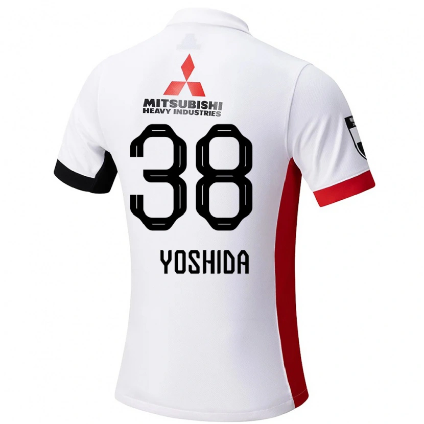 Danxen Kinder Masanobu Yoshida #38 Rot Weiß Auswärtstrikot Trikot 2025/26 T-Shirt Schweiz