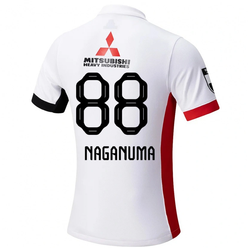 Danxen Kinder Yoichi Naganuma #88 Rot Weiß Auswärtstrikot Trikot 2025/26 T-Shirt Schweiz