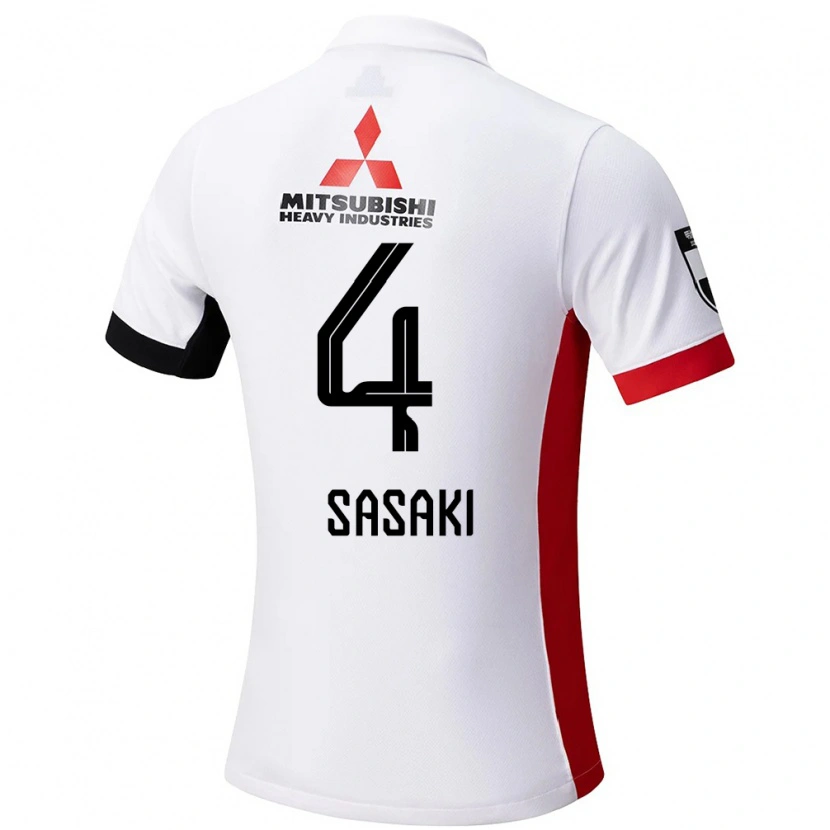 Danxen Kinder Mayu Sasaki #4 Rot Weiß Auswärtstrikot Trikot 2025/26 T-Shirt Schweiz