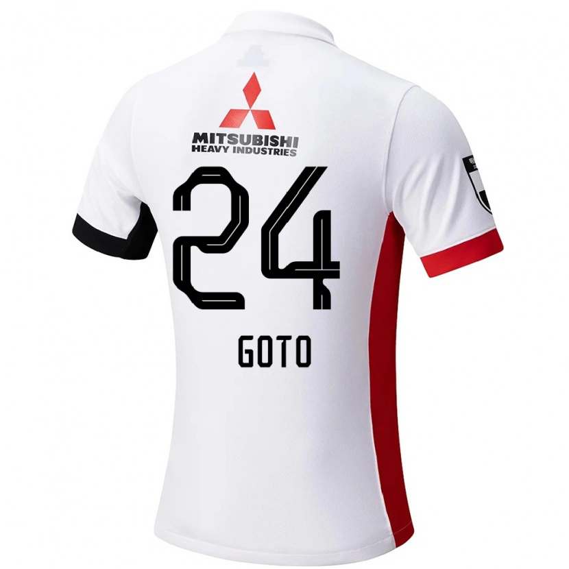 Danxen Kinder Wakaba Goto #24 Rot Weiß Auswärtstrikot Trikot 2025/26 T-Shirt Schweiz