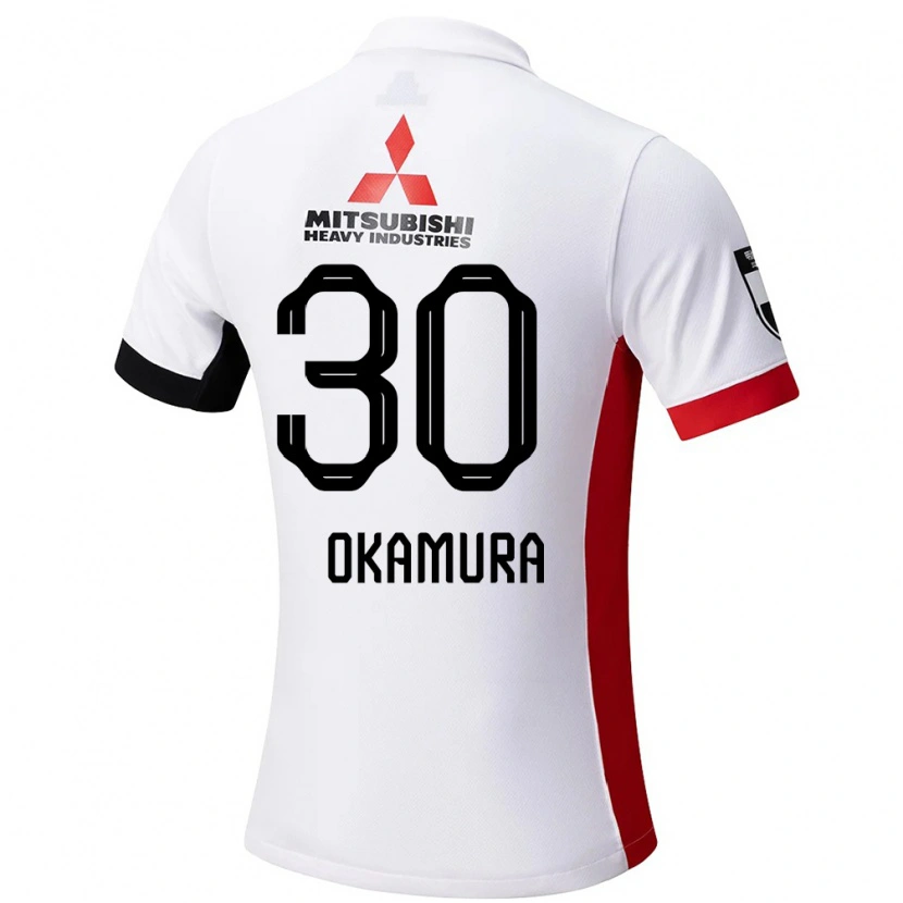 Danxen Kinder Raika Okamura #30 Rot Weiß Auswärtstrikot Trikot 2025/26 T-Shirt Schweiz