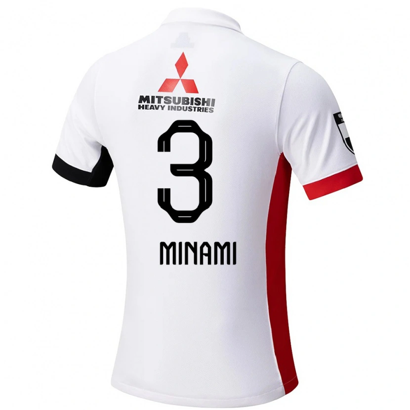 Danxen Kinder Moeka Minami #3 Rot Weiß Auswärtstrikot Trikot 2025/26 T-Shirt Schweiz