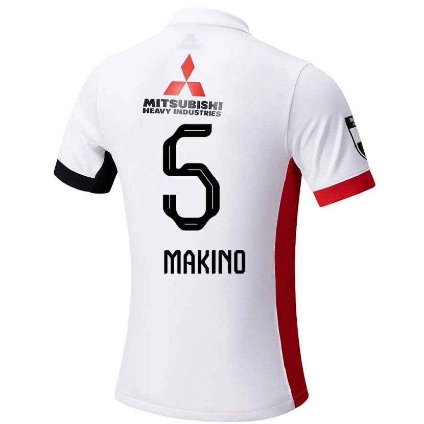 Danxen Kinder Tomoaki Makino #5 Rot Weiß Auswärtstrikot Trikot 2025/26 T-Shirt Schweiz