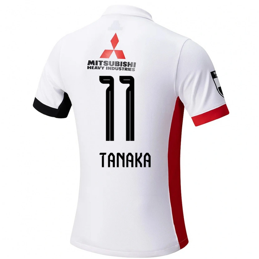 Danxen Kinder Tatsuya Tanaka #11 Rot Weiß Auswärtstrikot Trikot 2025/26 T-Shirt Schweiz