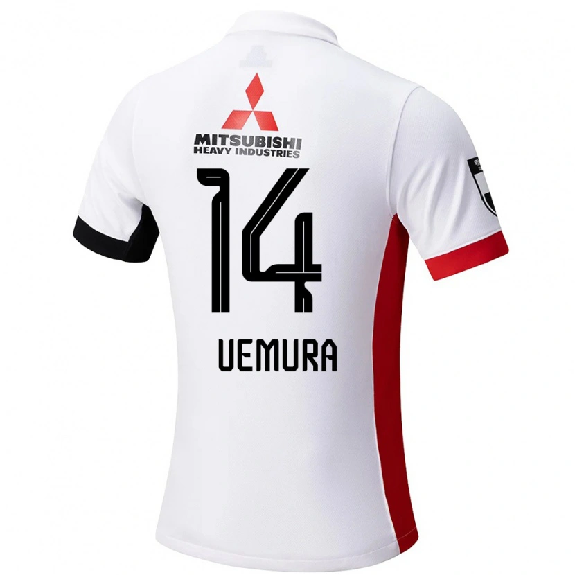 Danxen Kinder Shoko Uemura #14 Rot Weiß Auswärtstrikot Trikot 2025/26 T-Shirt Schweiz