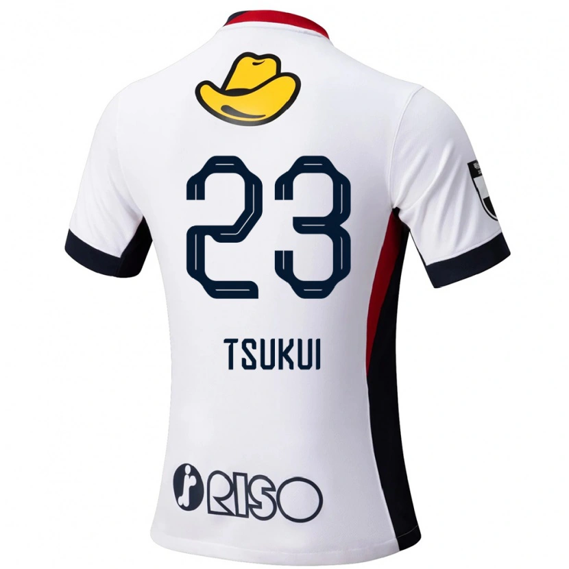 Danxen Kinder Keisuke Tsukui #23 Rot Schwarz Auswärtstrikot Trikot 2025/26 T-Shirt Schweiz