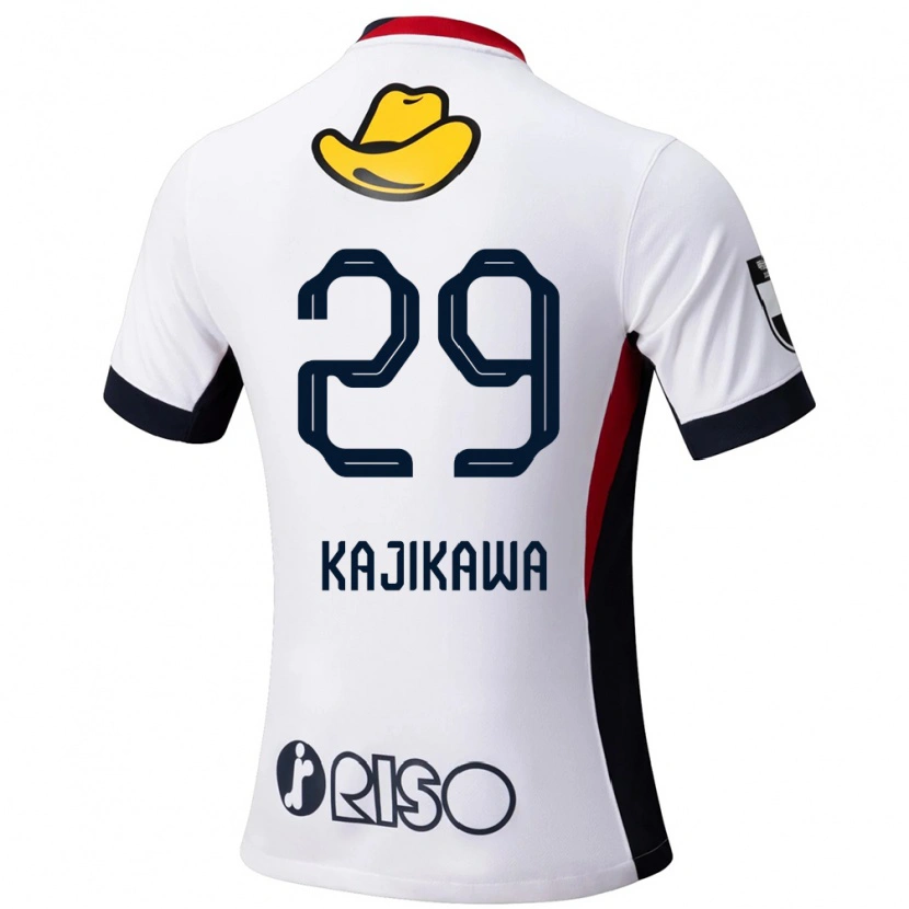 Danxen Kinder Yuji Kajikawa #29 Rot Schwarz Auswärtstrikot Trikot 2025/26 T-Shirt Schweiz