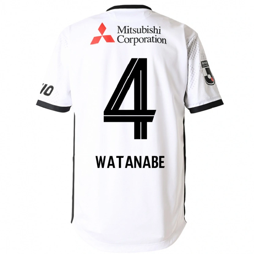 Danxen Kinder Tsuyoshi Watanabe #4 Königsblau Weiß Auswärtstrikot Trikot 2025/26 T-Shirt Schweiz