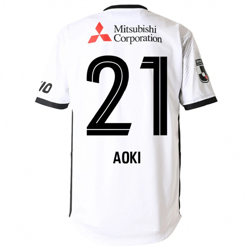 Danxen Kinder Takuya Aoki #21 Königsblau Weiß Auswärtstrikot Trikot 2025/26 T-Shirt Schweiz