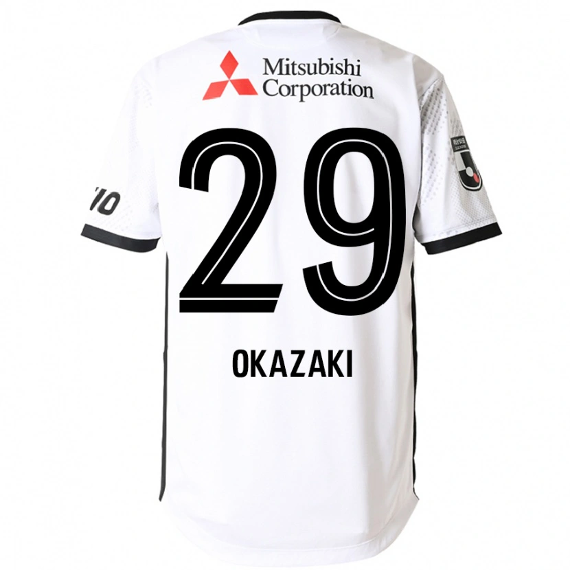 Danxen Kinder Makoto Okazaki #29 Königsblau Weiß Auswärtstrikot Trikot 2025/26 T-Shirt Schweiz