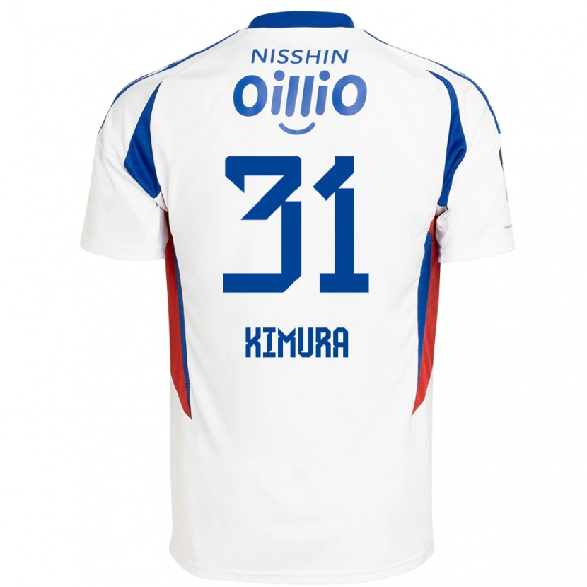 Danxen Kinder Ryoya Kimura #31 Königsblau Weiß Auswärtstrikot Trikot 2025/26 T-Shirt Schweiz