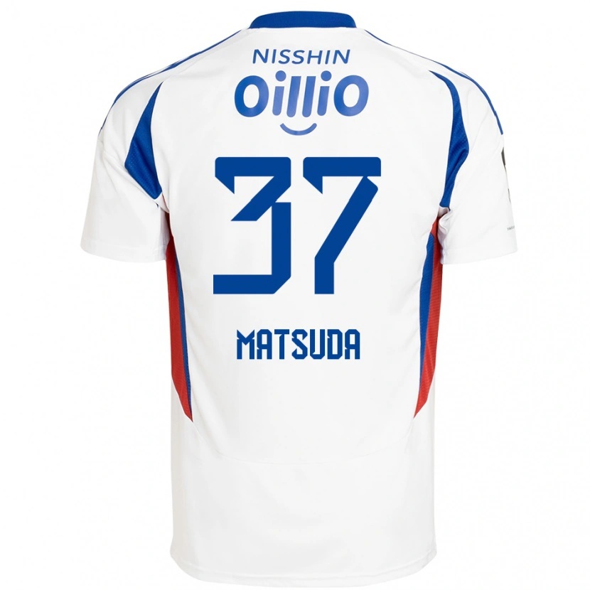 Danxen Kinder Eitaro Matsuda #37 Königsblau Weiß Auswärtstrikot Trikot 2025/26 T-Shirt Schweiz