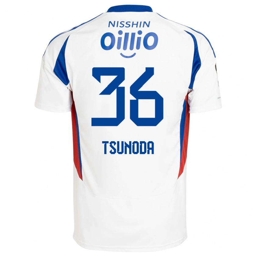 Danxen Kinder Ryotaro Tsunoda #36 Königsblau Weiß Auswärtstrikot Trikot 2025/26 T-Shirt Schweiz